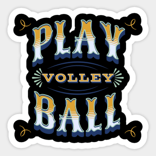 Play Volleyball Sticker